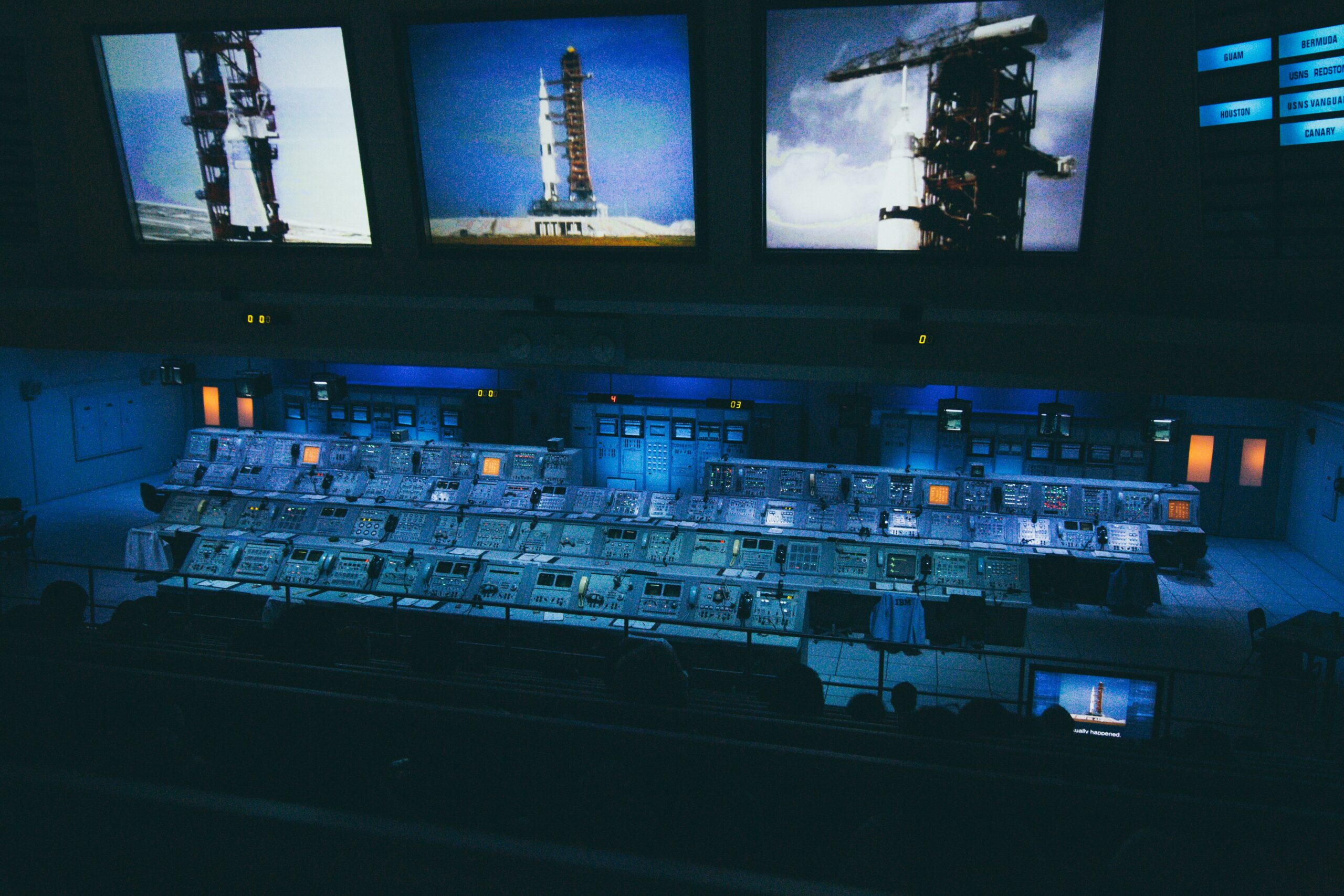 pexels-kevin-b-12077918 Launch command station monitoring a launch mission.